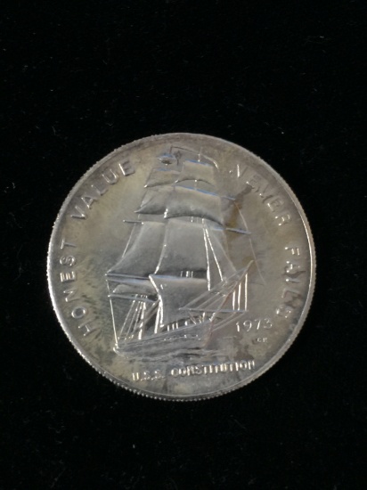 1 Troy Ounce .999 Fine Silver USS Constitution Silver Bullion Round Coin