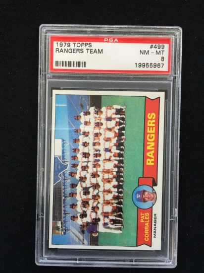 PSA Graded 1979 Topps Texas Rangers Team Card Baseball Card