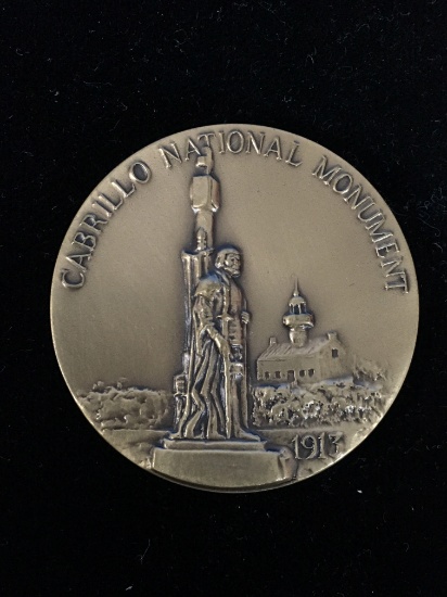 Cabrillo National Monument Brass Challenge Coin