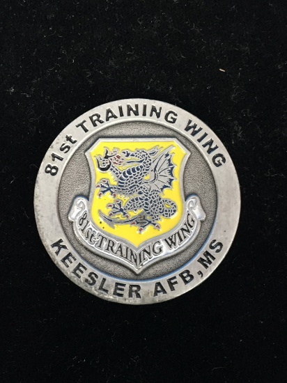 United States Air Force 81st Training Wing Keesler AFB Mississippi Challenge Coin