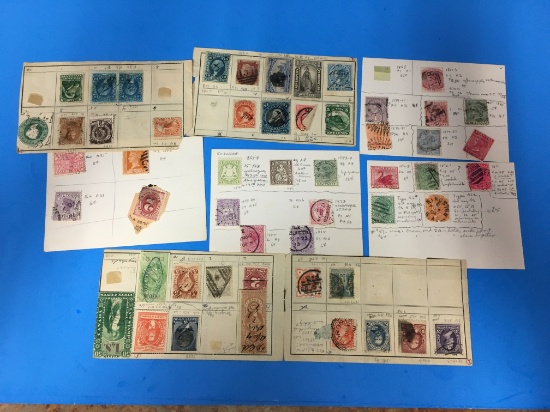 Lot of Unresearched United States & Foreign Country Postage Stamps