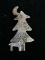 Signed A&J Harvey Sterling Silver Christmas Tree Brooch Pin