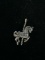 H&H GLV Sterling Silver Carousel Horse Pin