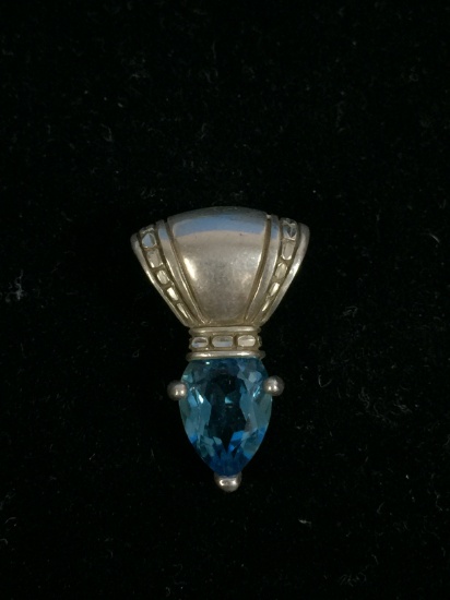 Kabana Sterling Silver & Blue Topaz Pendant