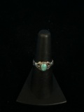 Sterling Silver & Turquoise Ring - Size 6.5