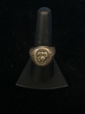 RARE Vintage WWII Sterling Silver US Navy Ring - Size 9