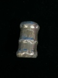 Unusual Bamboo Designed Sterling Silver 1.25