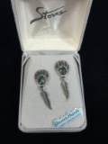 NEW Glacier Pearle Argent Sterling Silver Bear Paw Earrings