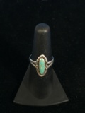 Bell Trading Company Sterling Silver & Turquoise Native Style Ring - Size 6.5
