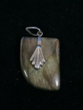 Deco Style Sterling Silver & Abalone 2