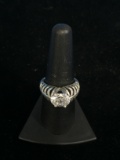 Kabana DQCZ Sterling Silver Designer Cocktail Ring - Size 7.5