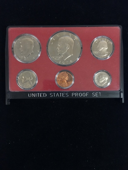 1974 United States Mint Proof Set - 6 Coin Set