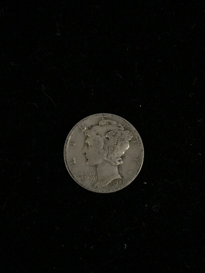 1941 United States Mercury Dime - 90% Silver Coin