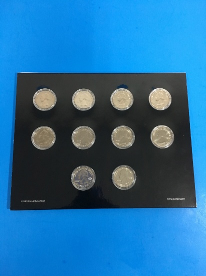 2016 United States Mint America The Beautiful Quarters Uncirculated Coin Set