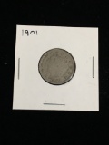 1901 United States Liberty V Nickel Coin