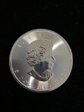 1 Ounce 2017 Canada $5 .9999 Extra Fine Silver Maple Leaf Round Silver Bullion Coin