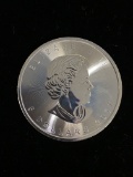 1 Ounce 2017 Canada $5 .9999 Extra Fine Silver Maple Leaf Round Silver Bullion Coin