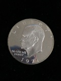 1971-S United States Mint Proof Eisenhower Silver Dollar - 40% Silver Coin