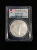 2013 First Strike U.S. 1 Troy Ounce .999 Silver Eagle Bullion Coin - PCGS MS69 Graded