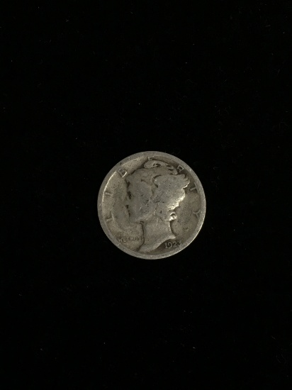 1923 United States Mercury Dime - 90% Silver Coin