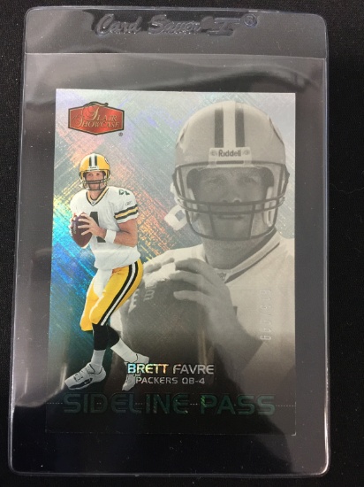 2006 Flair Showcase Sideline Pass Brett Favre Packers /999 Football Card - RARE