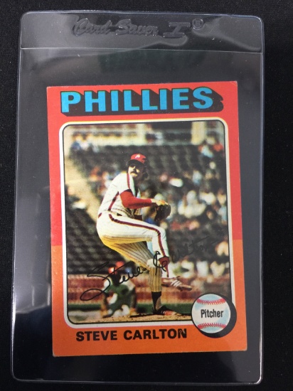 1975 Topps #185 Steve Carlton Phillies Baseball Card