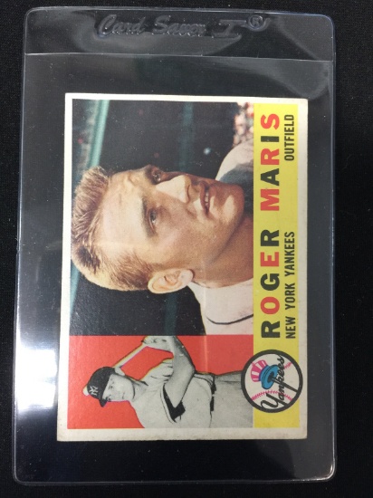 1960 Topps #377 Roger Maris Yankees Baseball Card