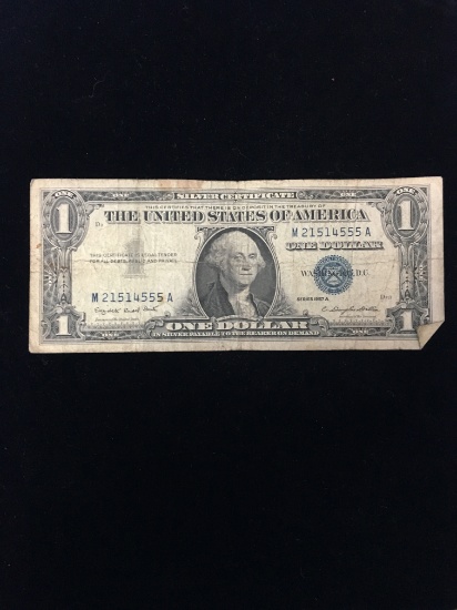 1957-A United States $1 Silver Certificate Bill Currency Note