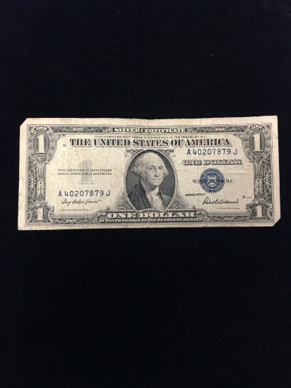 1935-F United States $1 Silver Certificate Bill Currency Note