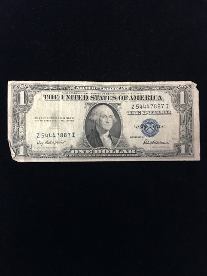 1935-F United States $1 Silver Certificate Bill Currency Note
