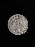 1936 United States Walking Liberty Silver Half Dollar - 90% Silver Coin