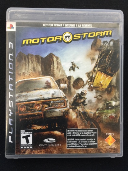 PS3 Playstation 3 Motor Storm Video Game