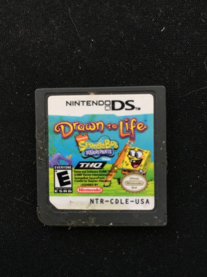 Nintendo DS Drawn to Life SpongeBob Squarepants Video Game Cartridge