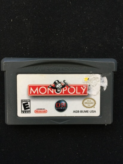 Nintendo Game Boy Advance Monopoly Video Game Cartridge