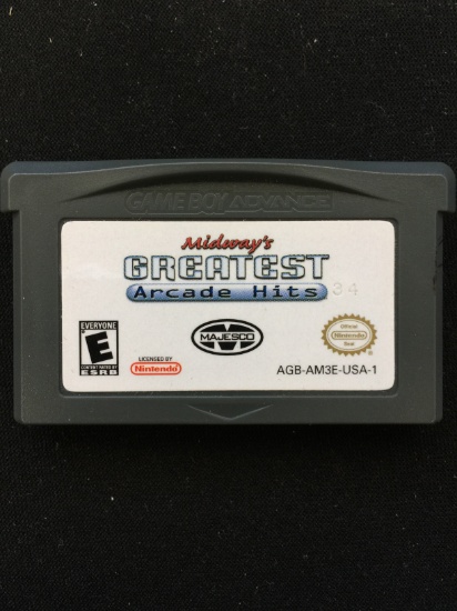 Nintendo Game Boy Advance Midway's Greatest Arcade Hits Video Game Cartridge