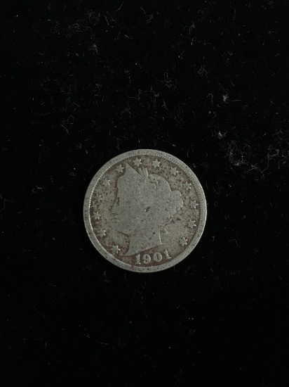 1901 United States Liberty V Nickel Coin