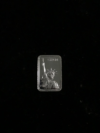 1 Gram .999 Fine Silver Statue of Liberty Bullion Bar