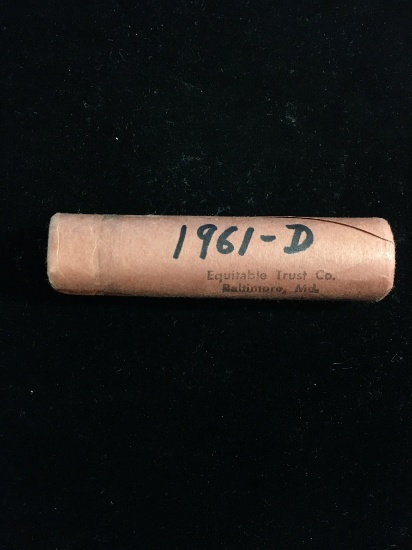 Bank Roll of 50 United States 1961-D Lincoln Cent Uncirculated Pennies