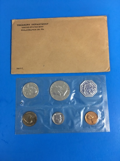 RARE 1961-P United States Mint Proof Coin Set - 90% Silver BU/UNC Coins