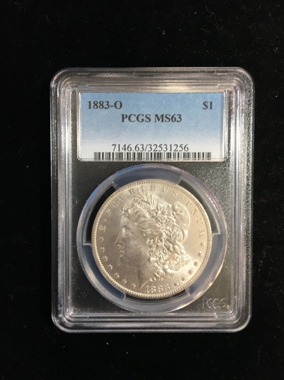 PCGS Graded 1883-O United States Morgan Silver Dollar MS63 - 90% Silver Coin