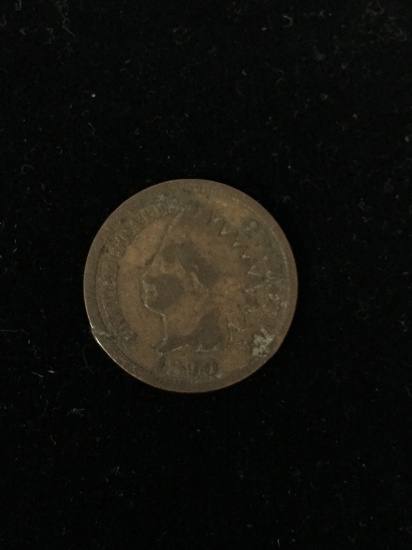 1890 United States Indian Head Penny Cent Coin