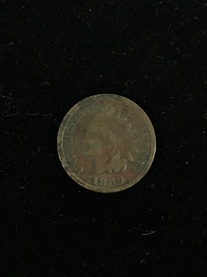 1889 United States Indian Head Penny Cent Coin