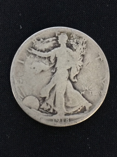 1918-S United States Walking Liberty Half Dollar - 90% Silver Dollar