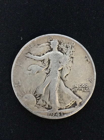 1941-D United States Walking Liberty Half Dollar - 90% Silver Dollar