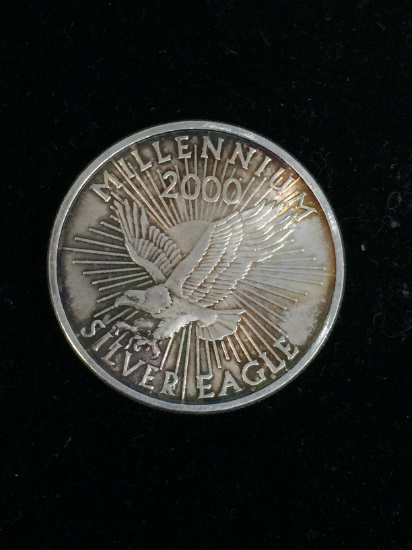 1 Troy Ounce .999 Fine Silver Sunshine 2000 Sliver Eagle Minting Silver Bullion Coin