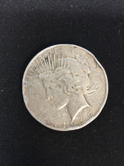 1927-D United States Silver Peace Dollar - 90% Silver Coin