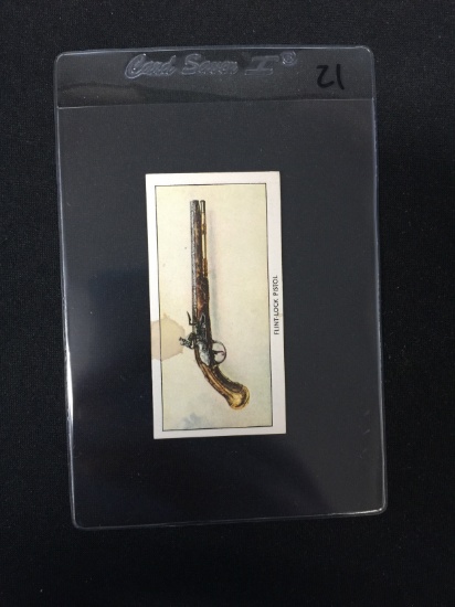 1938 Teofani & Co Past & Present Flint-Lock Pistol Antique Tobacco Card