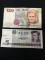 2 Count Lot of Vintage Foreign Currency Bill Notes