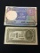 2 Count Lot of Vintage Foreign Currency Bill Notes