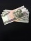 Lot of 5 Rare North Korean 10 Won Currency Bill Notes
